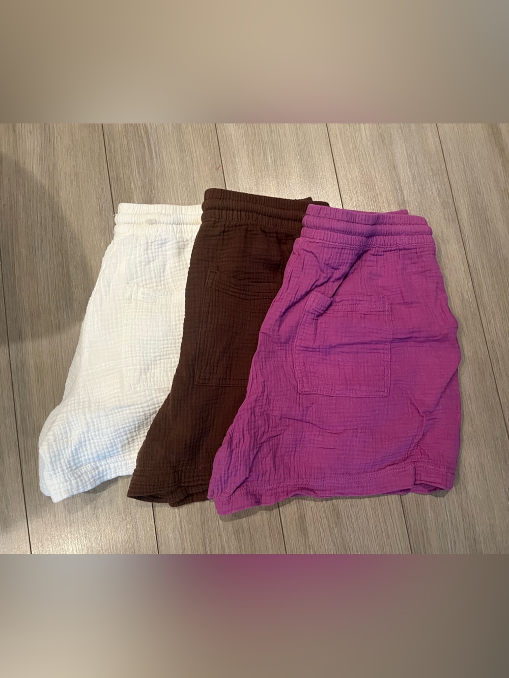 Bundle of 3 Joe fresh gauze crinkle cotton shorts size small